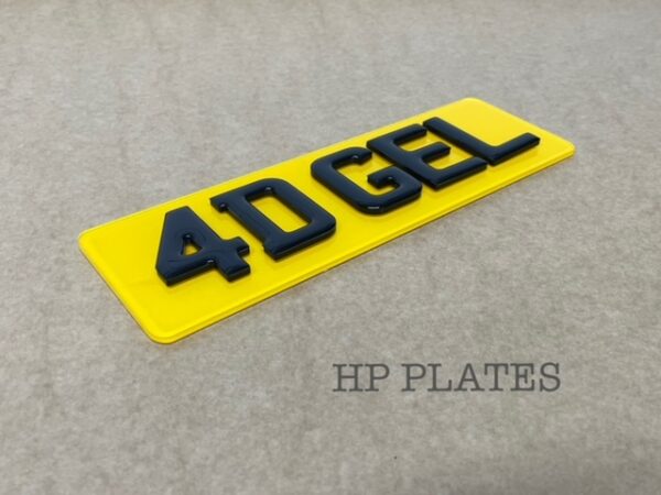 4D GEL LETTER BOX PLATE